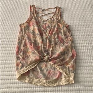 Pastel Floral Tank Top